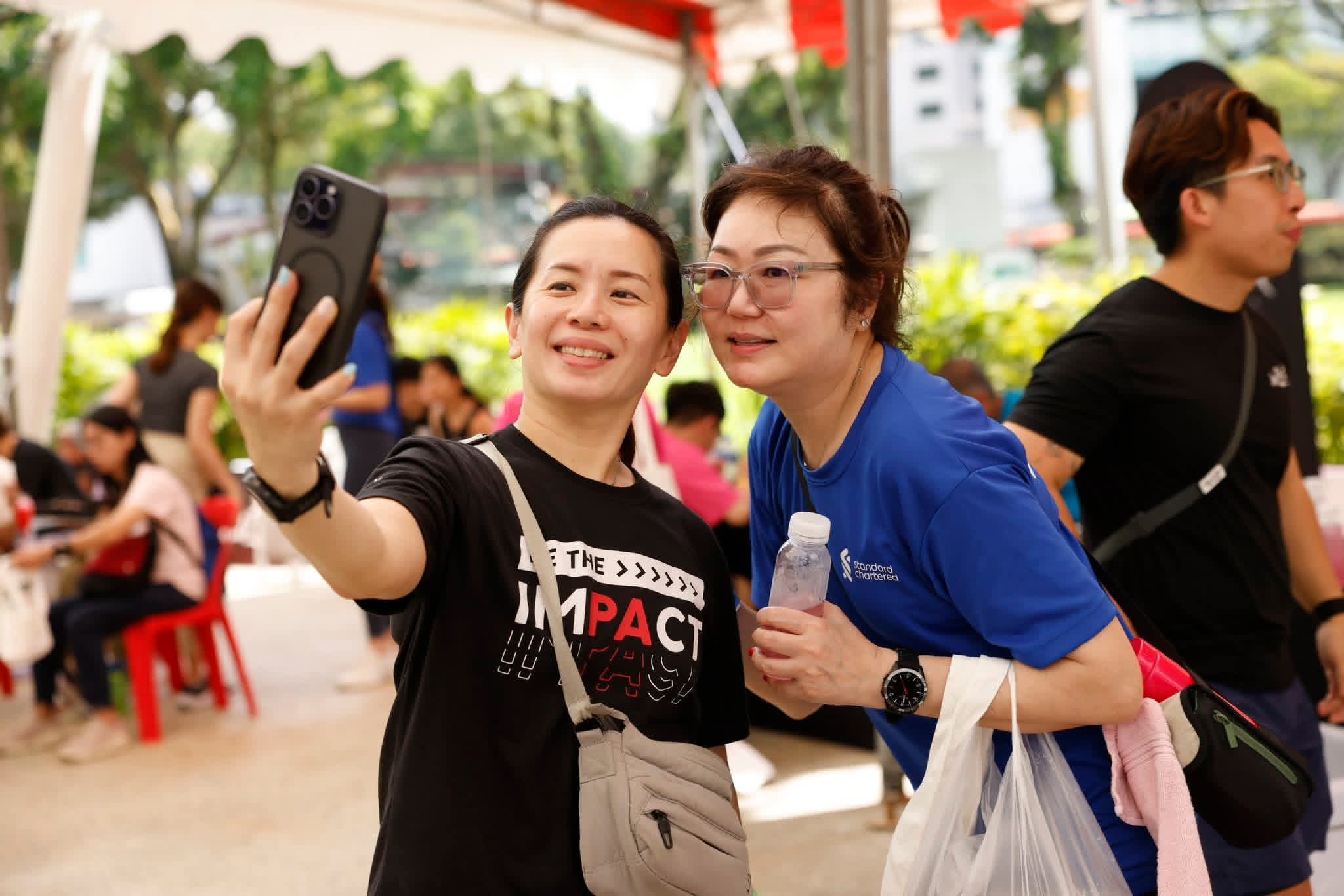 Volunteers collaborating